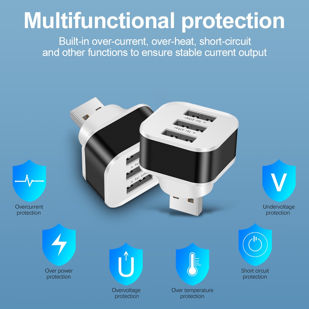 3 Port USB Slots Adaptor USB 3 - огляд і ціна Laptop Charger