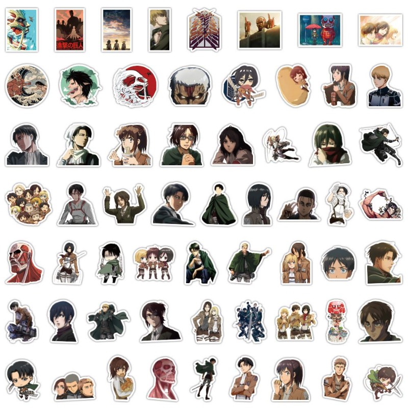 60Pcs Attack on Titan Anime St - огляд і ціна Laptop Original Accessories