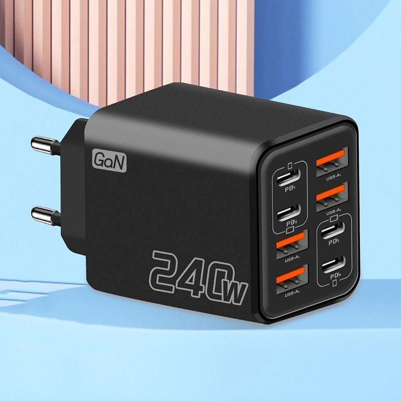 240W GaN USB C Charger 8 In 1  - огляд і ціна Laptop Charger