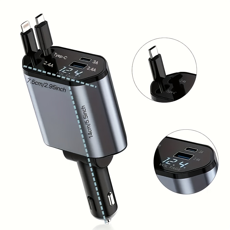 4 In 1 Fast Car Phone Charger, - огляд і ціна Usb C Hub
