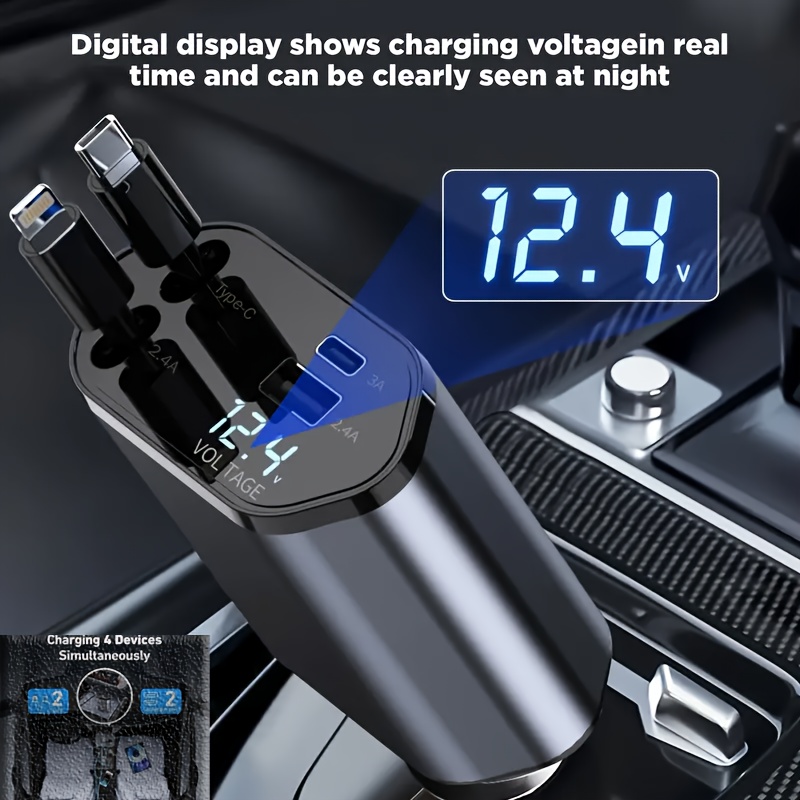 4 In 1 Fast Car Phone Charger, - огляд і ціна Usb C Hub