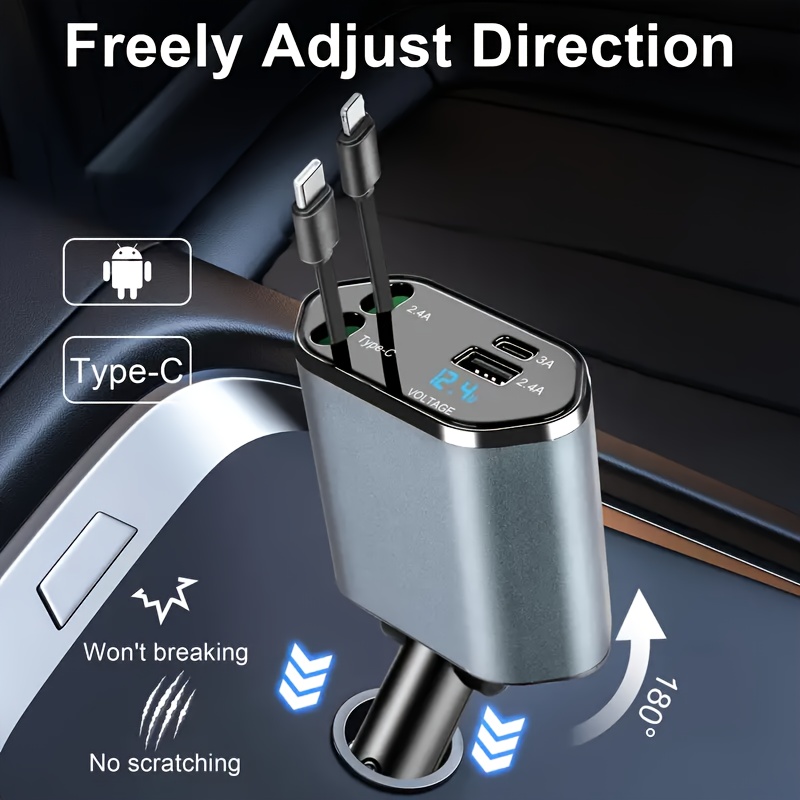 4 In 1 Fast Car Phone Charger, - огляд і ціна Usb C Hub