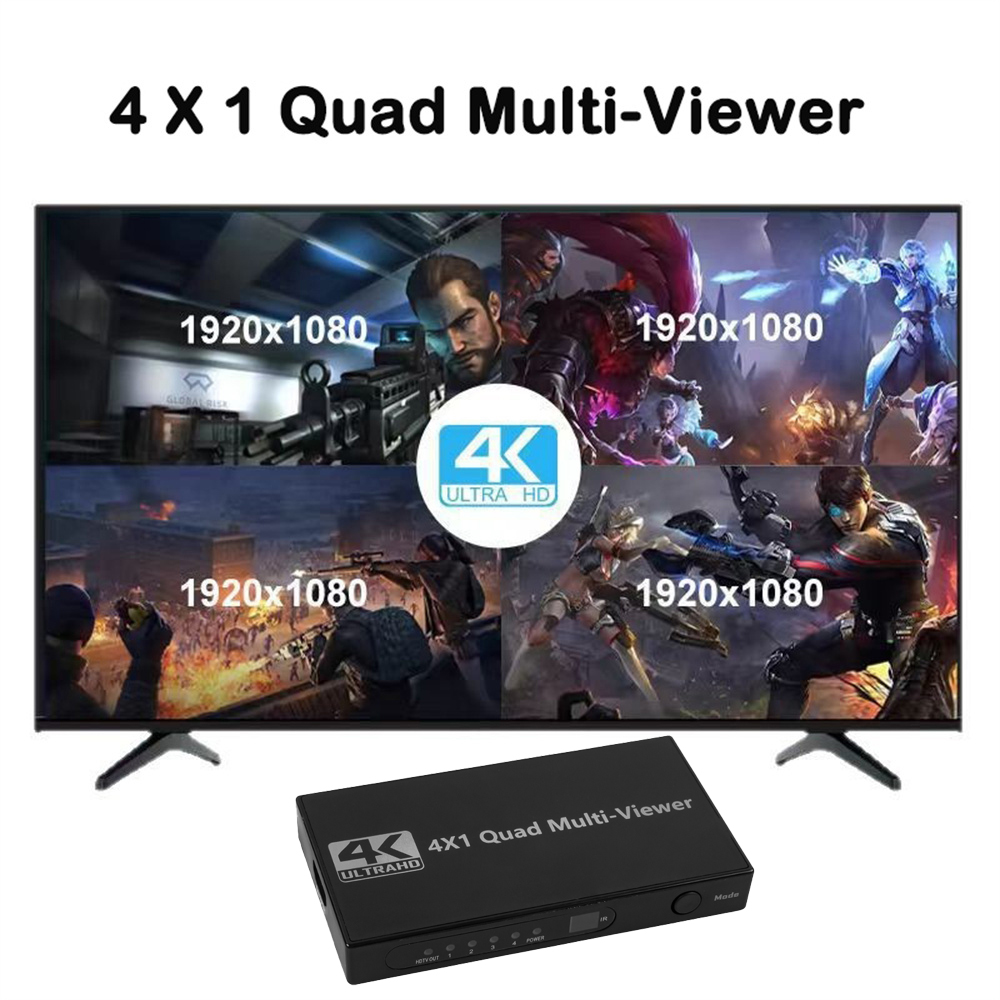 4K HDMI Quad Screen Multiviewe - огляд і ціна Hdmi Cable