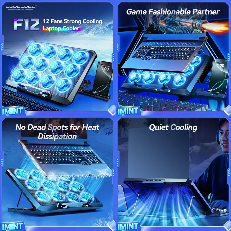 COOLCOLD Laptop Cooling Pad wi - огляд і ціна Laptop Stand