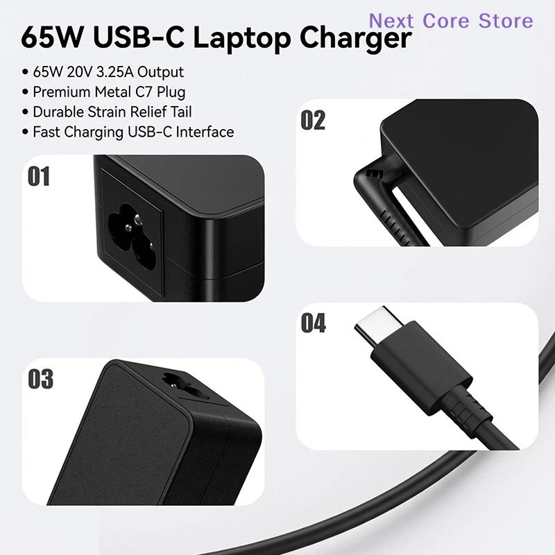[NC]1Pc 20v3.25a 65w Type-c Po - огляд і ціна Laptop Charger
