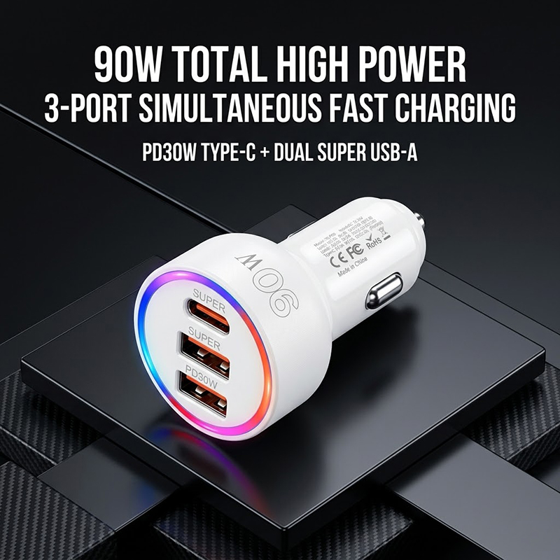 90W Car Charger Adapter with M - огляд і ціна Usb C Hub