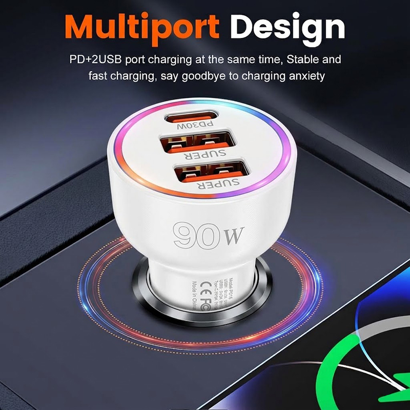 90W Car Charger Adapter with M - огляд і ціна Usb C Hub