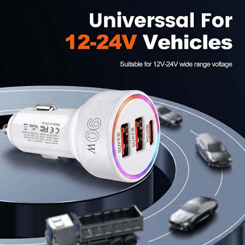 90W Car Charger Adapter with M - огляд і ціна Usb C Hub